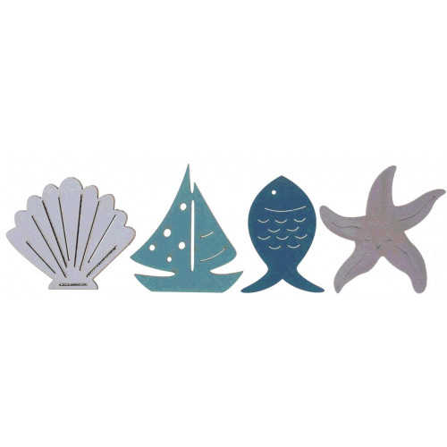 ASSORTIMENT DECO BORD DE MER X16