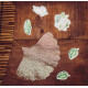 100 CONFETTIS TROPICAL PAPIER