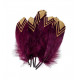 6 PLUMES ETHNIQUES MARSALA / OR
