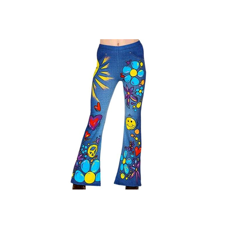 LEGGINGS ANNEES 70 JEANS HIPPIE