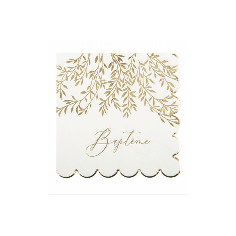 16 SERVIETTES BAPTÊME JOLIS BRINS