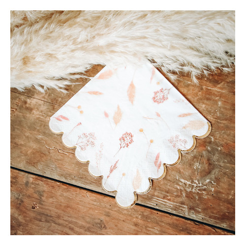 16 SERVIETTES FLEURS DES PRAIR