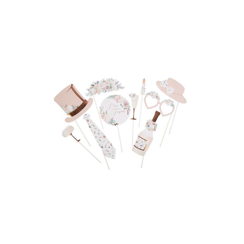 KIT PHOTOBOOTH PEONY ROSE GOLD