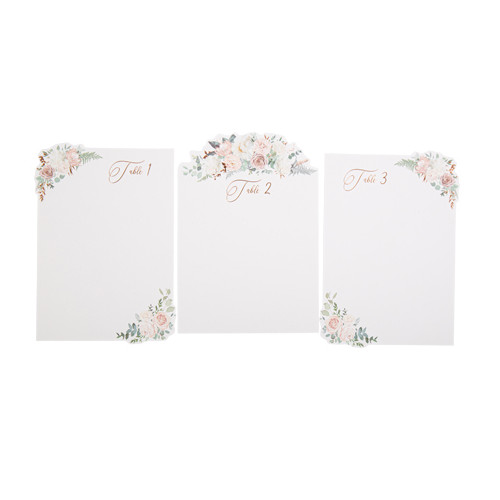 10 MARQUE-TABLES PEONY ROSE GO