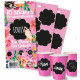 10 STICKERS FLOWERS GOBELETS