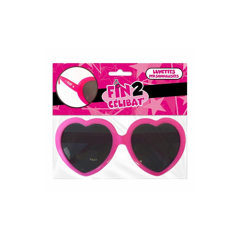 LUNETTES COEUR ROSE EVJF