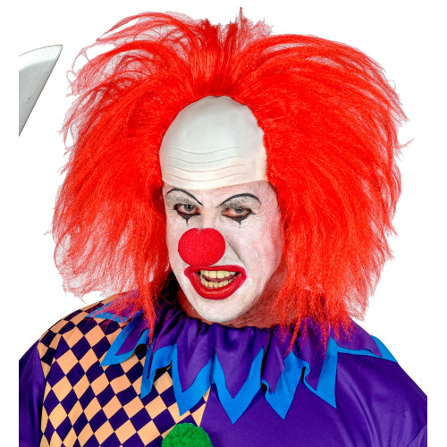 CALOTTE CLOWN AVEC CHEVEUX ROU