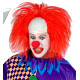 CALOTTE CLOWN AVEC CHEVEUX ROU