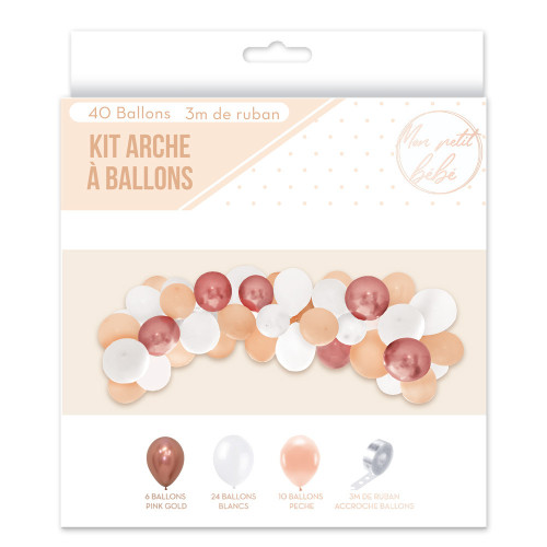 KIT ARCHE A BALLONS BABY FILLE