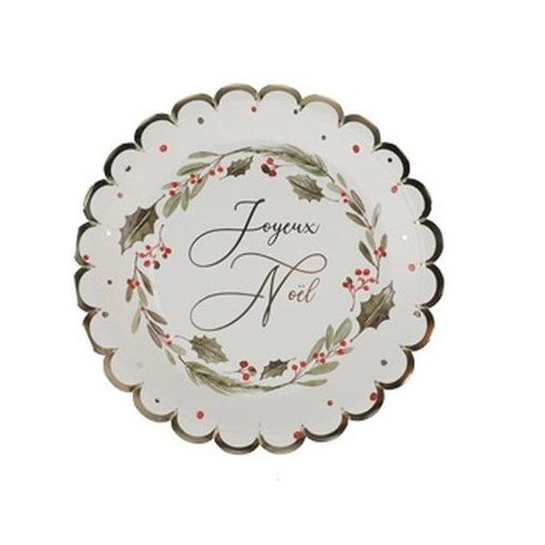 8 ASSIETTES TRADI CHIC BLANC,