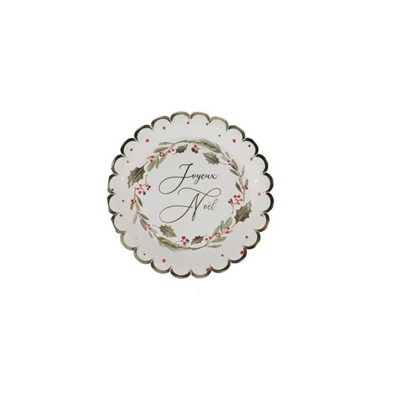 8 ASSIETTES TRADI CHIC BLANC,