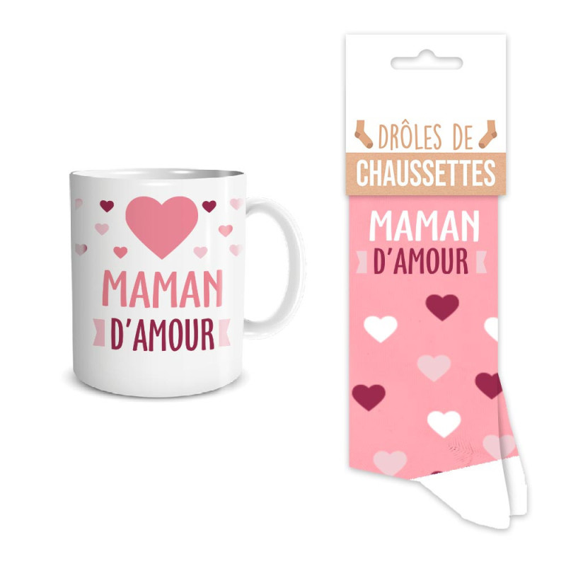 COFFRET MUG CHAUSSETTE MAMAN