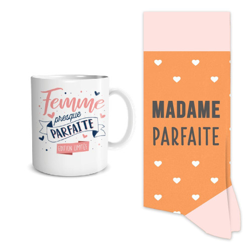 COFFRET MUG CHAUSSETTES "MADAM