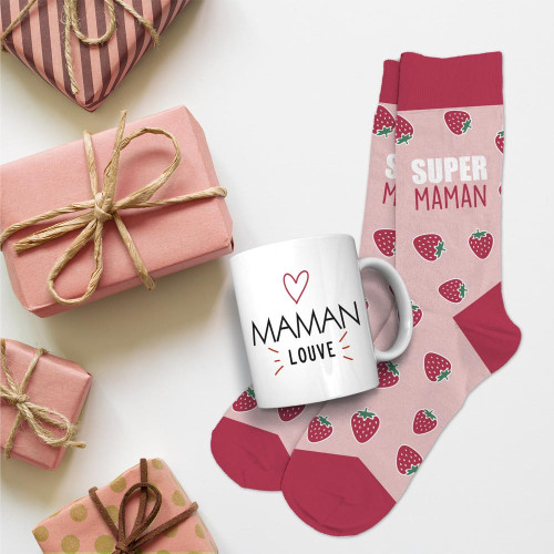 COFFRET MUG CHAUSSETTES &quot;MAMAN