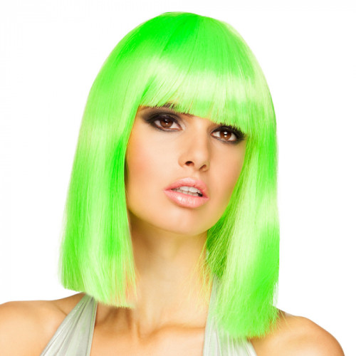 PERRUQUE DANSE VERT NEON