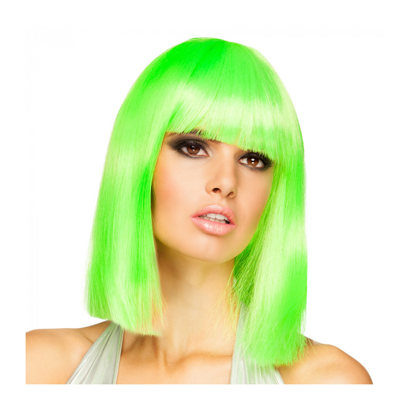 PERRUQUE DANSE VERT NEON