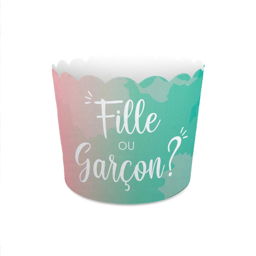 12 CAISSETTES CUPCAKE GENDER