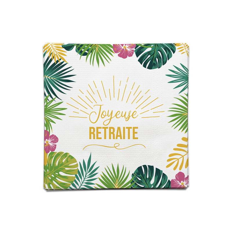 PACK 12 SERVIETTES RETRAITE