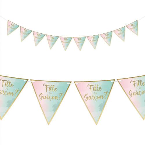 GUIRLANDE FANION GENDER REVEAL