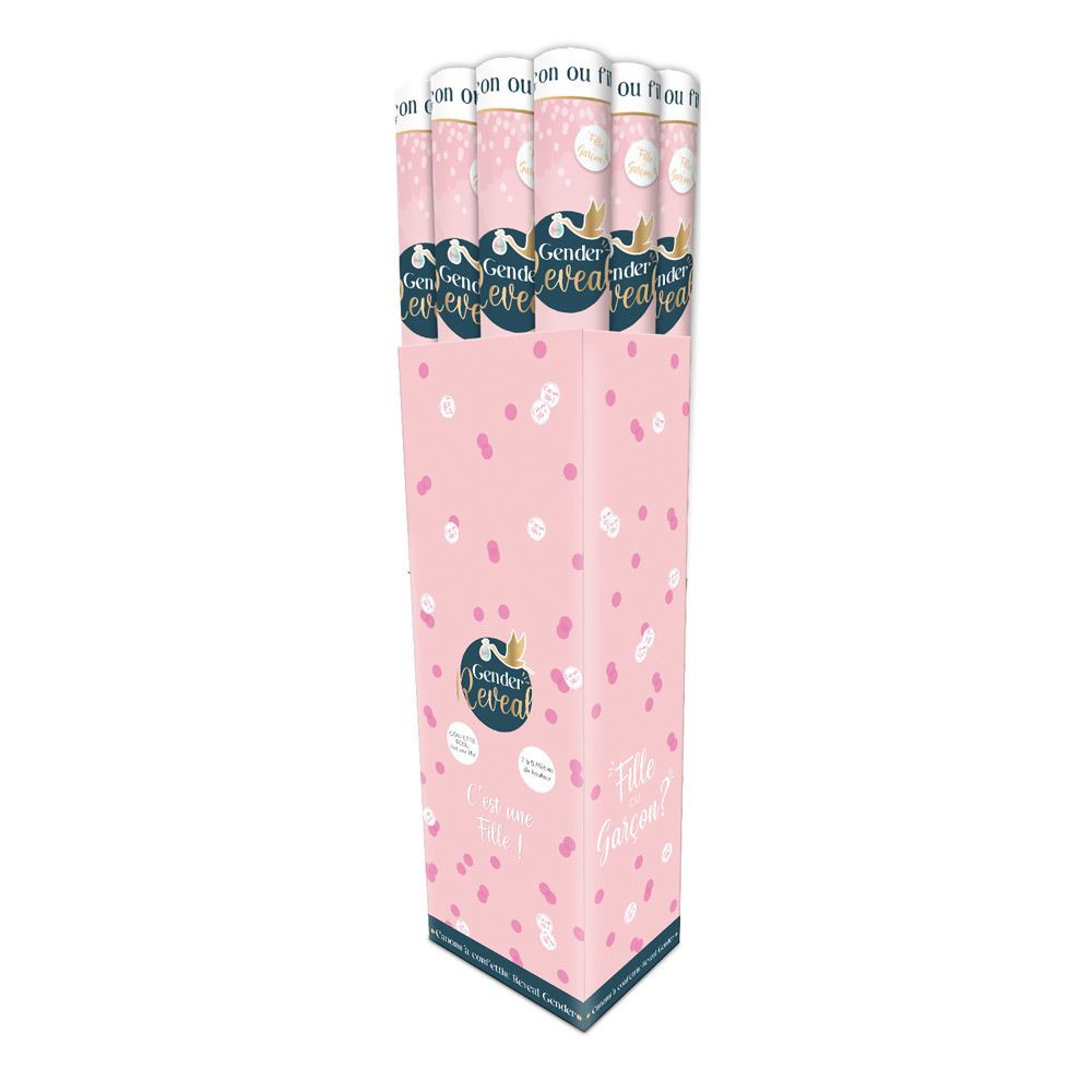 canon confettis + fumigene rose gender reveal - Boutchic
