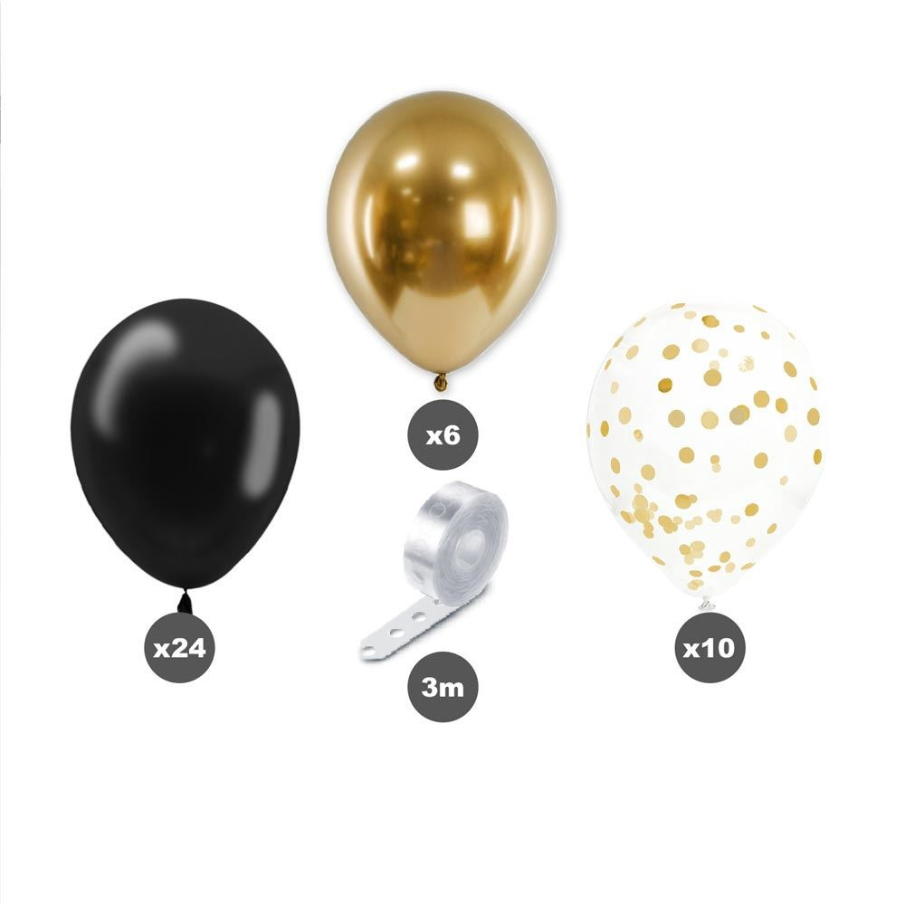 Ballons Joyeux Anniversaire Argent x6 air/hélium