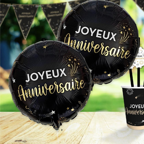 BALLON METAL ANNIVERSAIRE HAPPY