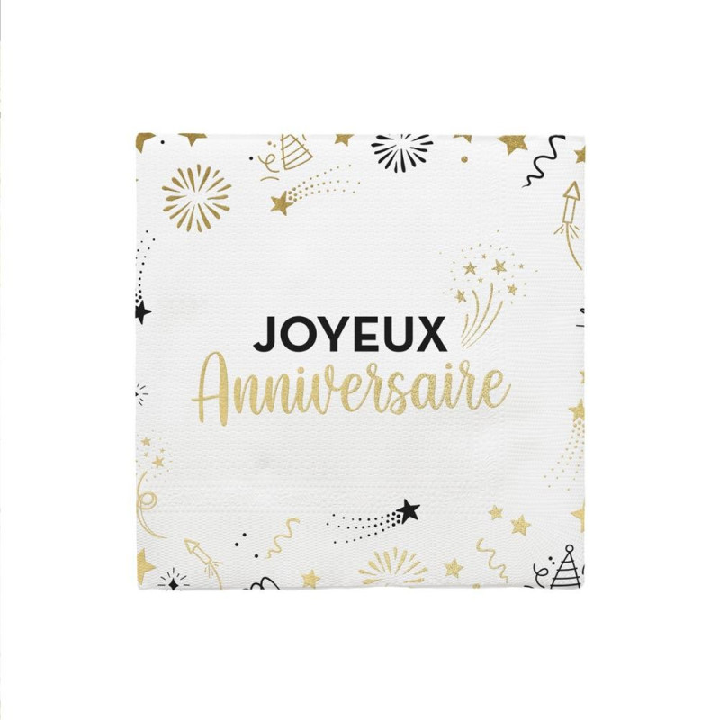 PACK 10 SERVIETTES HAPPY PARTY