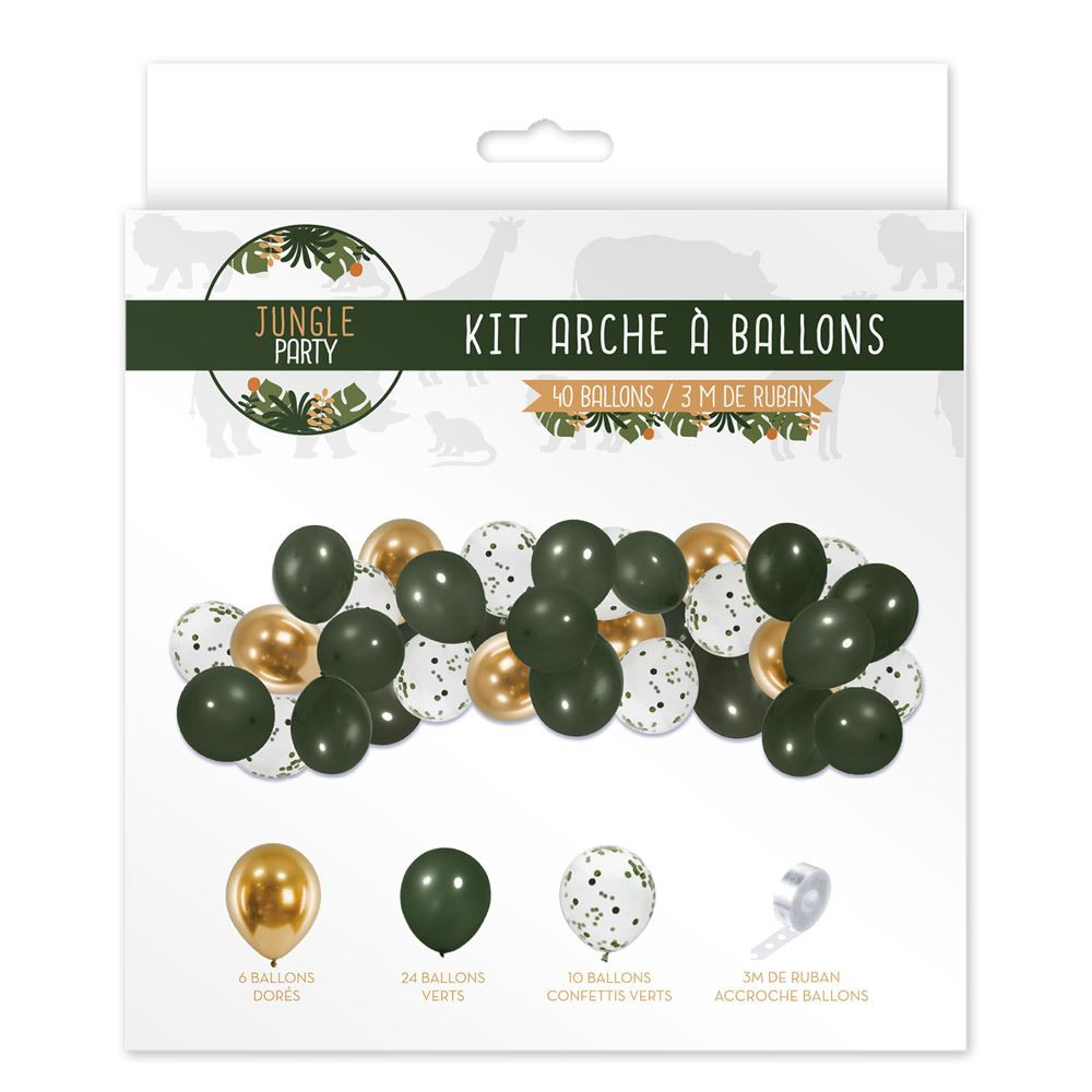 Arche de Ballons Jungle (60 pcs) 