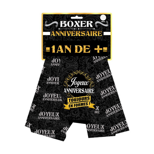 BOXERS FESTIF JOYEUX ANNIVERSAIRE HUMO