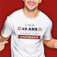 T-SHIRT "40 ANS D'EXPERIENCE" M