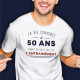 T-SHIRT "50 ANS LA VIE COMMENCE" L