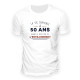 T-SHIRT "50 ANS LA VIE COMMENCE" M