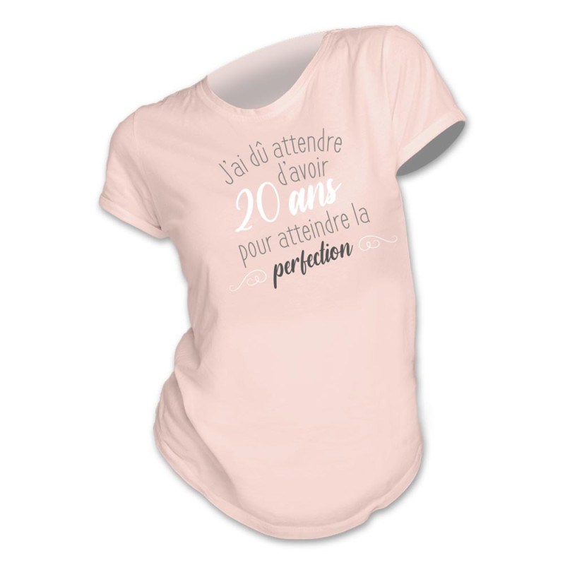 T-SHIRT FEMME "20ANS PERFECTION" M