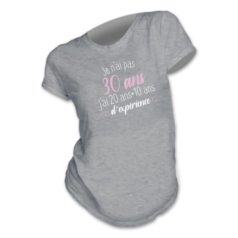 T-SHIRT FEMME "30ANS..." TAILLE M