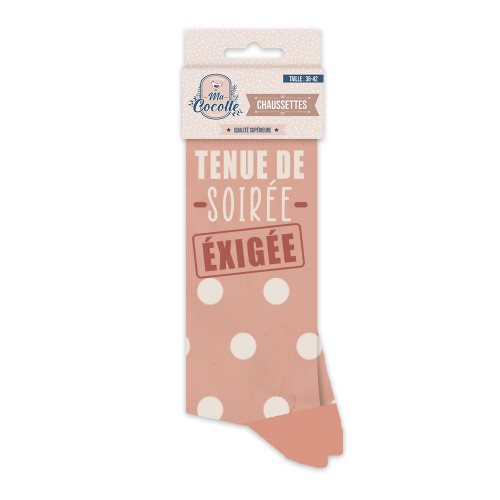 CHAUSSETTES &quot;TENUE DE SOIREE EXIGEE&quot;