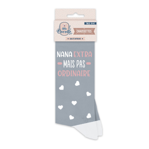 CHAUSSETTES &quot;NANA EXTRA MAIS PAS ORDINAIRE &quot;