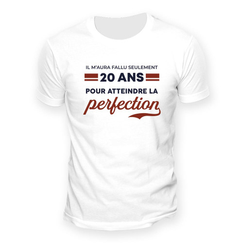 T-SHIRT "20 ANS PERFECTION" XL