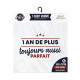 T-SHIRT HOMME "1 AN DE PLUS.." XL