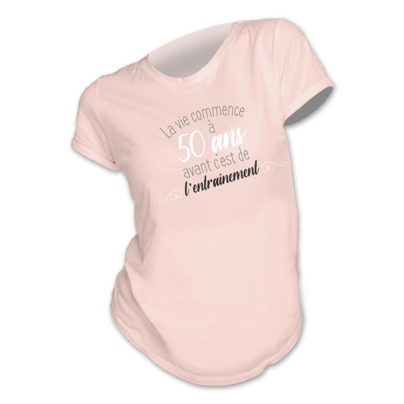 T-SHIRT FEMME "50ANS ENTRAINEMENT" L