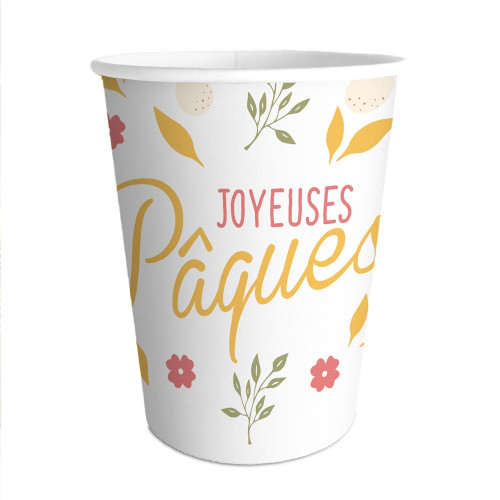 6 GOBELETS JOYEUSES PÂQUES