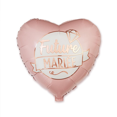 BALLON METAL COEUR "FUTURE MARIEE"