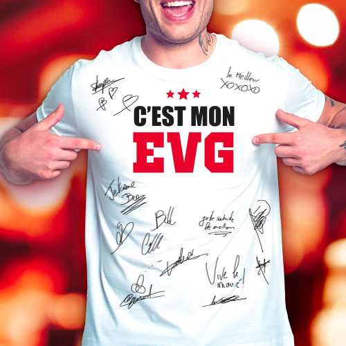 T SHIRT &quot;C&#039;EST MON EVG&quot;