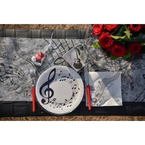 C D TABLE MUSIQUE BLANC