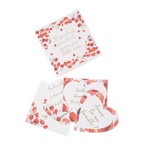 JEU 35 QUESTIONS LOVE COQUELICOT ROUGE