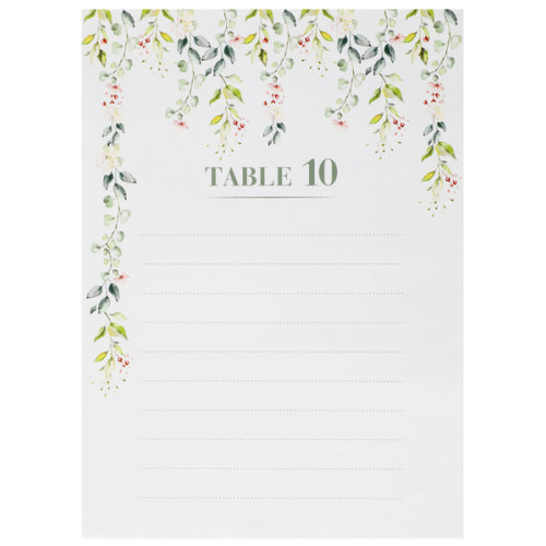 PLAN TABLE 1 - 10 VERT