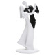 FIGURINE MARIES "LA DANSE DES MARIEES" Blanc et noir