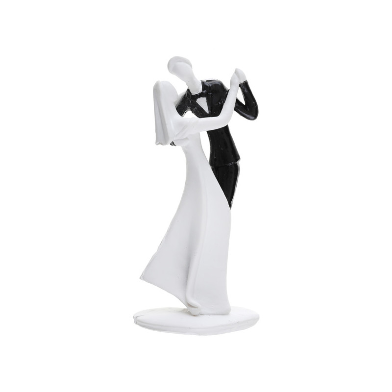 FIGURINE MARIES "LA DANSE DES MARIEES" Blanc et noir