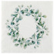 20 SERVIETTES BUCOLIQUE VERT