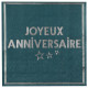 10 SERVIETTES STAR JOUR BLEU CANARD