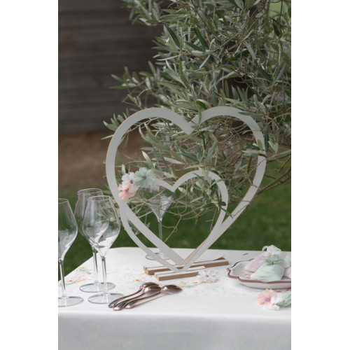 DECOR COEUR BLANC